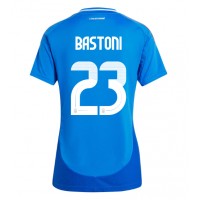 Camiseta Italia Alessandro Bastoni #23 Primera Equipación para mujer Eurocopa 2024 manga corta